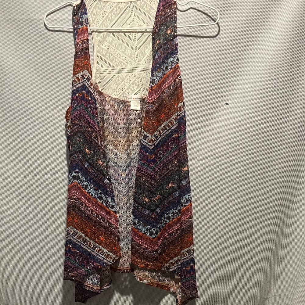 Self Esteem Multicolor Chevron Tank Top